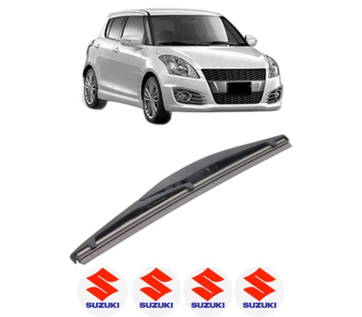 Stergator lamela spate SUZUKI SWIFT IV (FZ, NZ) din 2010, pentru luneta auto, Bosch Twin, din cauciuc siliconat rezistent, 4 Stickere Auto SUZUKI