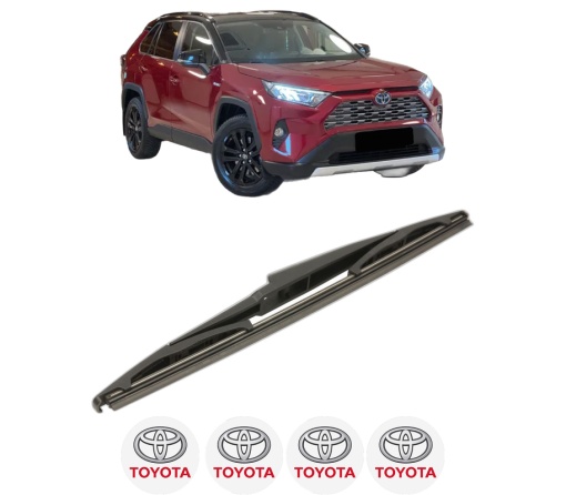 Stergator lamela spate TOYOTA RAV 4 V (_A5_, _H5_) din 2018, pentru luneta auto, Bosch Twin, din cauciuc siliconat rezistent, 4 Stickere Auto TOYOTA