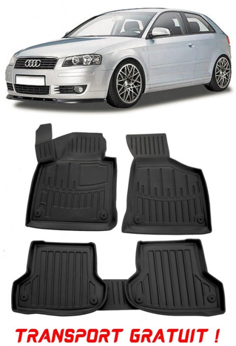 Audi A3 (8P) (2003-2012) Set covorase auto cauciuc G.Modern Line 3D Transport Gratuit