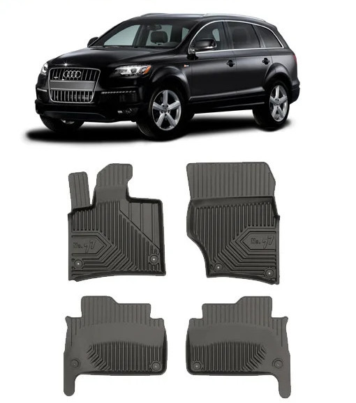 Audi Q7 4L Din 03.2006 - 05.2015, Suv , Set Covorase Auto Tip Tavita Premium 3D, din cauciuc