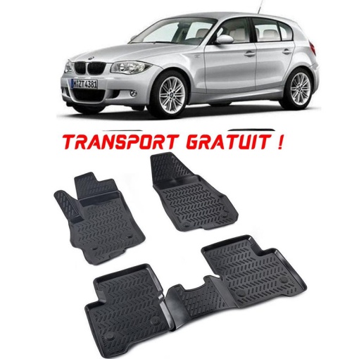 Bmw 1 E81 / E82 / E87 / E88 2004-2011 Set 4 covorase auto din cauciuc tip tavita premium line 3D - Transport Gratuit!