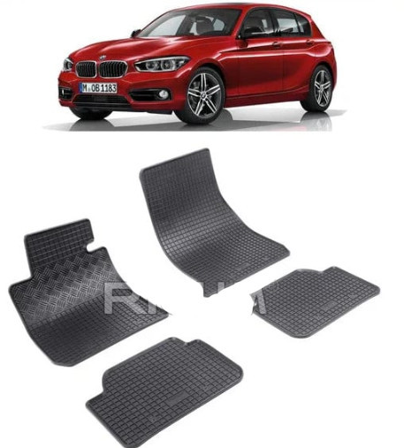 Bmw Seria 1 F20, Hatchback, fabricat din 10.2011 - 06.2019, 3 Usi, set covorase auto dedicate, din cauciuc 100% Premium