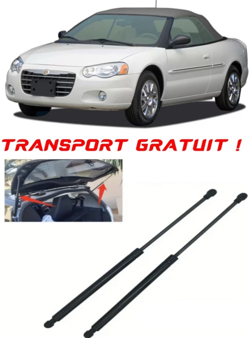 CHRYSLER SEBRING Convertible (JS) - Set 2 amortizoare pentru portbagaj / haion compatibil cu CHRYSLER SEBRING Convertible (JS) fabricat 2007 – 2010