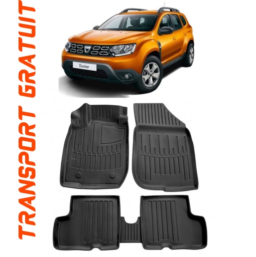 Dacia Duster 2Wd (2015-2018) Set covorase auto cauciuc G.Modern Line 3D