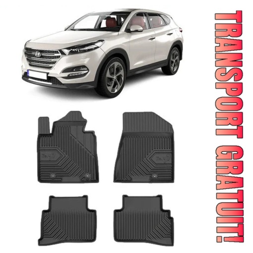 Kia Sportage IV Din 01.2016 - 2021, Suv , Set Covorase Auto Tip Tavita Premium 3D, din cauciuc - Img 1