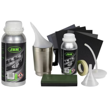 Kit restaurare faruri cu polimer lichid JBM include 2 substante - 600ml Trusa Diplomat