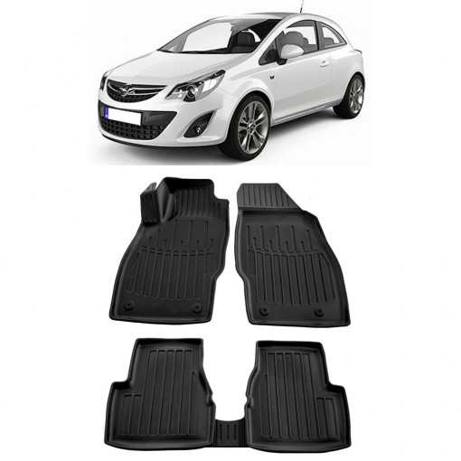 Opel Corsa D (2006-2014) Set covorase auto cauciuc G.Modern Line 3D
