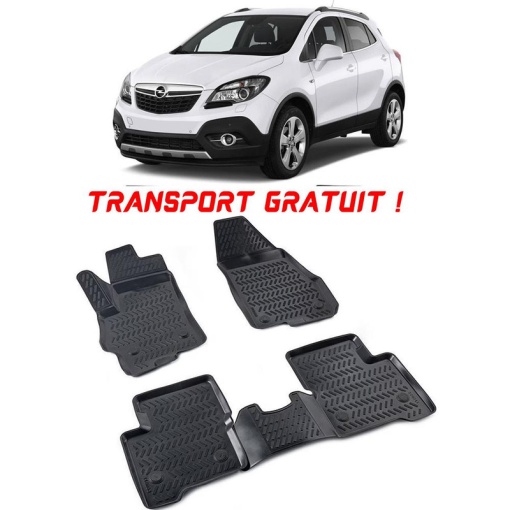 Opel Mokka I 2012-2019 Set 4 covorase auto din cauciuc tip tavita premium line 3D - Transport Gratuit!