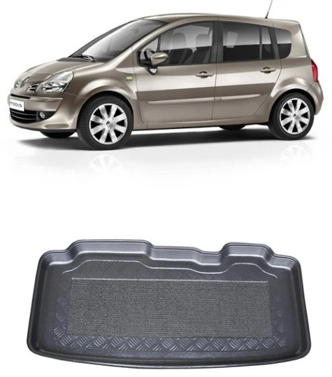 Renault Modus Hatchback din 01.2004 - 12.2007, Tavita Pentru Portbagaj Lux Premium Dedicata, Bancheta Culisanta *1