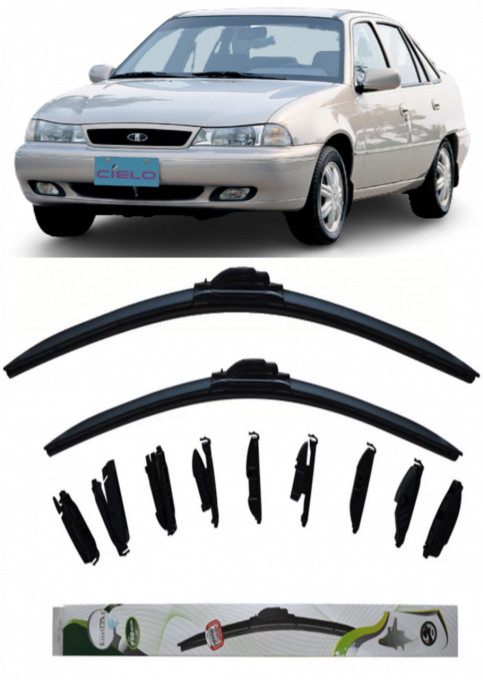 Set 2 stergatoare Kontakt Multi Adapter 45 cm/45 cm compatibile cu Daewoo Cielo din 1995-1997 (45 cm/45 cm)