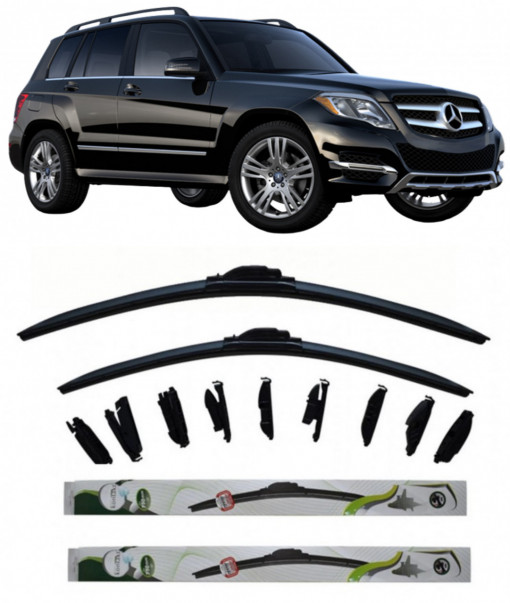 Set 2 stergatoare Kontakt Multi Adapter 56 cm/45 cm compatibile cu Mercedes-Benz Glk-Class (X204) din 2008-2015 (56 cm/45 cm)
