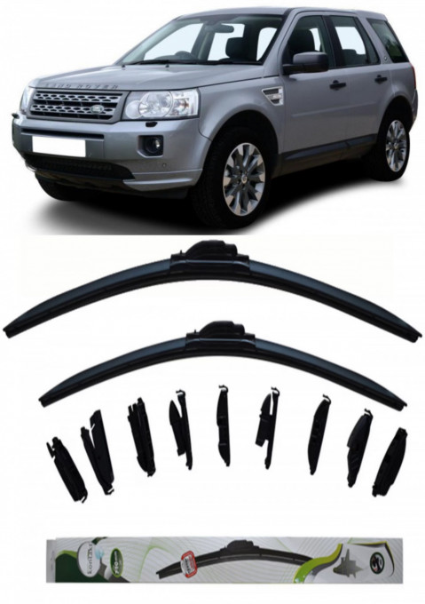 Set 2 stergatoare Kontakt Multi Adapter 60 cm/48 cm compatibile cu Land Rover Freelander 2 (L359) din 2006-2014 (60 cm/48 cm)