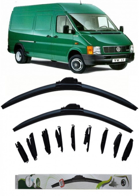 Set 2 stergatoare Kontakt Multi Adapter 60 cm/53 cm compatibile cu Volkswagen Lt 28-46 Ii Van (2Da, 2Dd, 2Dh) din 1996-2006 (60 cm/53 cm)