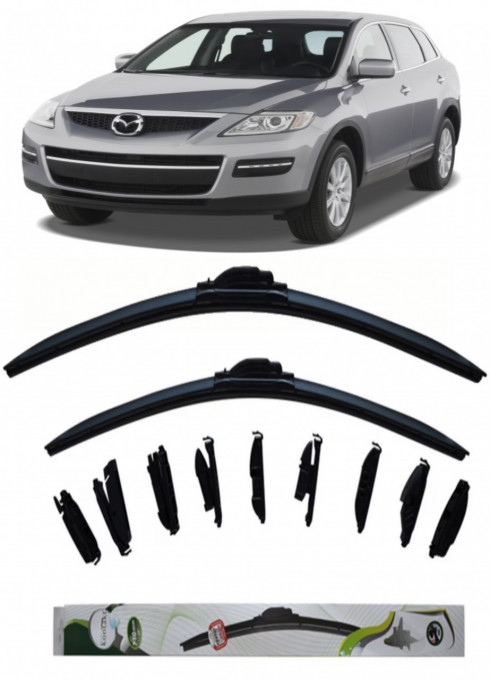Set 2 stergatoare Multi Adapter 60/48 cm compatibile cu Mazda CX-9(2007) (65 cm/40 cm)