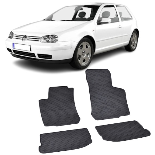 Set 4 covorase Volkswagen Golf Iv 1998-2003, din cauciuc 100%, compatibile cu autoturismul Volkswagen Golf