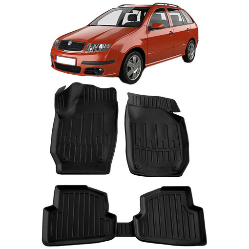 Skoda Fabia II (5J) (2007-2014) Set covorase auto cauciuc G.Modern Line 3D