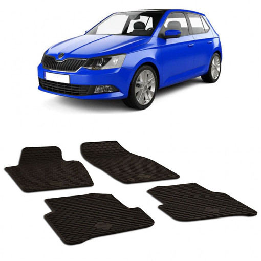 Skoda Fabia III (2014-2021) Set 4 covorase auto cauciuc Urban Line