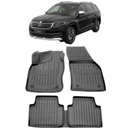 Skoda Kodiaq (2016-) Set covorase auto cauciuc G.Modern Line 3D