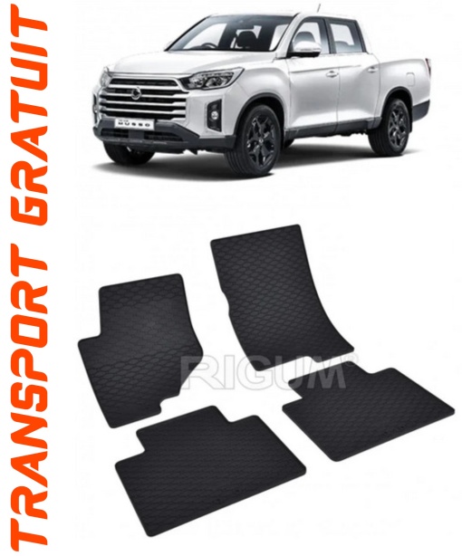Ssang Yong Musso fabricat din 2018 - Prezent, Pick-Up, set covorase auto dedicate, din cauciuc 100% Premium