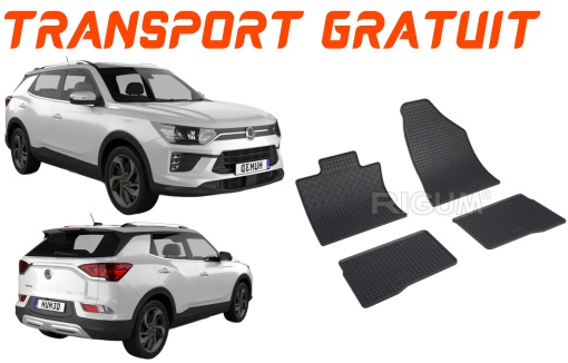Ssangyong Korando IV, Suv, fabricat din 09.2019 - Prezent, set covorase auto dedicate, din cauciuc 100% Premium