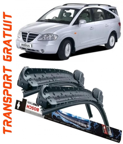 Ssangyong Rodius I Set 2 stergatoare parbriz Bosch Bosch Aerotwin 60 cm/45 cm compatibile cu Ssangyong Rodius I din 2005 (60 cm / 45 cm)