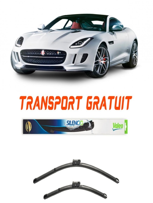 Stergatoare Jaguar F-Type Set 2 stergatoare parbriz pentru parbriz pentru Jaguar F-type fabricat incepand cu 2012, breloc Hella (52.5 cm / 52.5 cm)