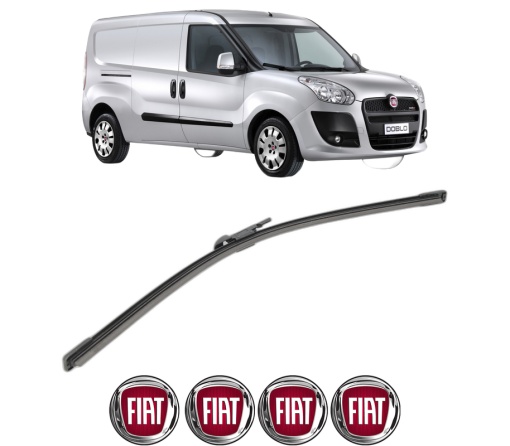 Stergator lamela spate FIAT DOBLO Bus (263_) din 2010 - 2023, pentru luneta auto, Bosch Aerotwin, din cauciuc siliconat rezistent, 4 Stickere Auto FIAT