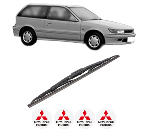 Stergator lamela spate MITSUBISHI LANCER IV Hatchback (C6_A, C7_A) din 1988 - 1994, pentru luneta auto, Bosch Twin, din cauciuc siliconat rezistent, 4 Stickere Auto MITSUBISHI