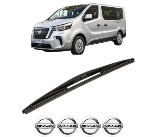 Stergator lamela spate NISSAN PRIMASTAR Bus (X82) din 2021, pentru luneta auto, Bosch Twin, din cauciuc siliconat rezistent, 4 Stickere Auto NISSAN