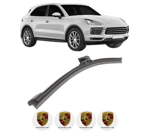 Stergator lamela spate PORSCHE CAYENNE (9YA) din 2017, pentru luneta auto, Bosch Aerotwin, din cauciuc siliconat rezistent, 4 Stickere Auto PORSCHE