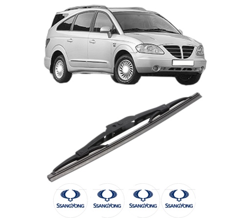 Stergator lamela spate SSANGYONG RODIUS I din 2005, pentru luneta auto, Bosch Twin, din cauciuc siliconat rezistent, 4 Stickere Auto SSANGYONG