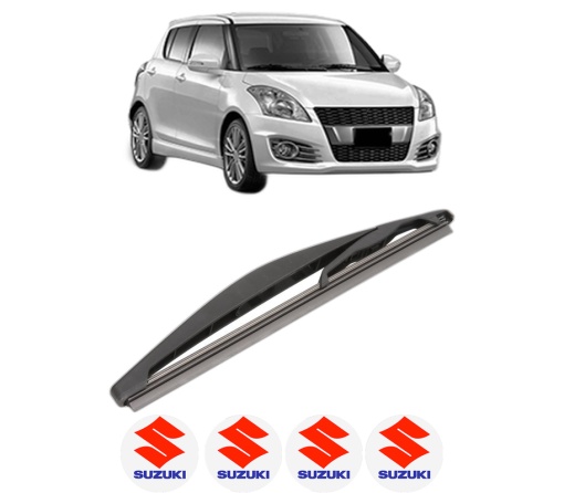 Stergator lamela spate SUZUKI SWIFT IV (FZ, NZ) din 2010, pentru luneta auto, Valeo Silencio, din cauciuc siliconat rezistent, 4 Stickere Auto SUZUKI