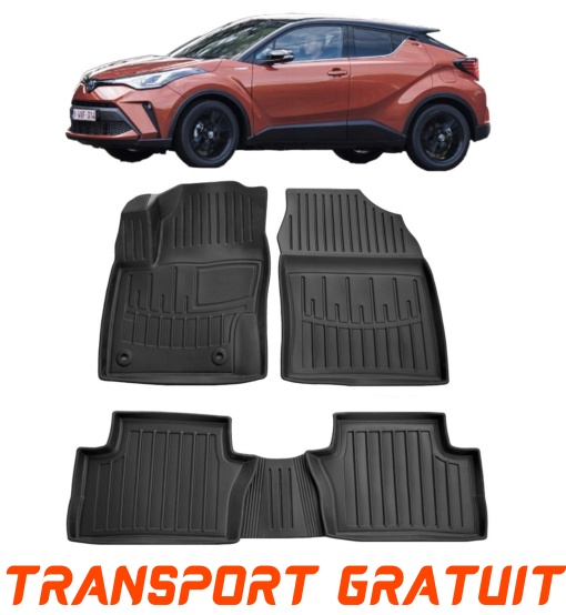 Toyota C-Hr Ev (2019-) Set covorase auto cauciuc G.Modern Line 3D