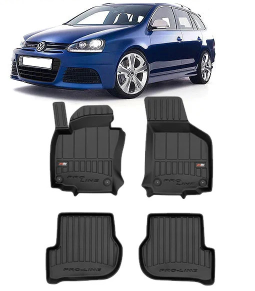 Volkswagen Golf 5 Din 10.2003 - 2008, Combi , Set Covorase Auto Tip Tavita Premium 3D, din cauciuc