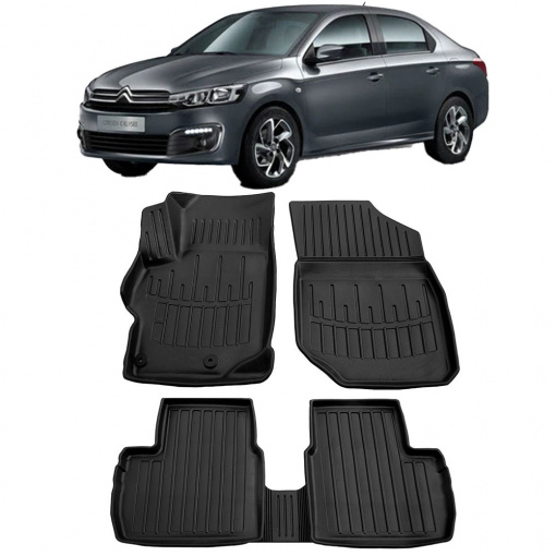 Citroen C-Elysse (2012-) Set covorase auto cauciuc G.Modern Line 3D