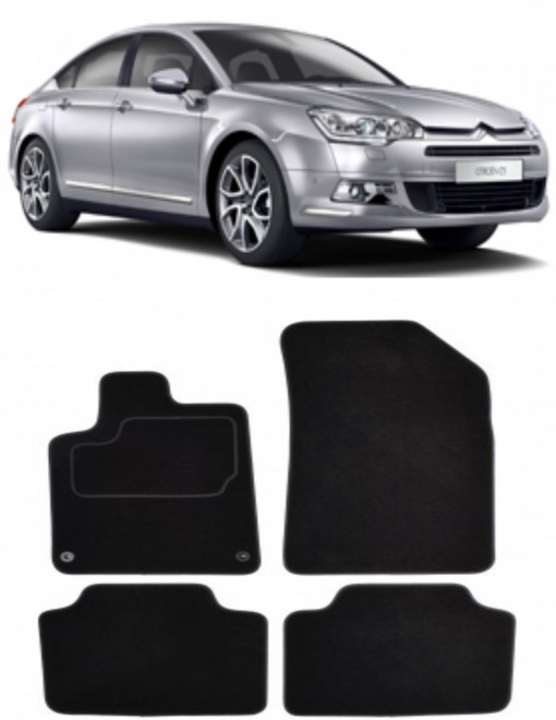 Citroen C5 II Set covorase auto din mocheta premium, dedicate pentru Citroen C5 II Sedan fabricat intre 2004-2008, calitate extra