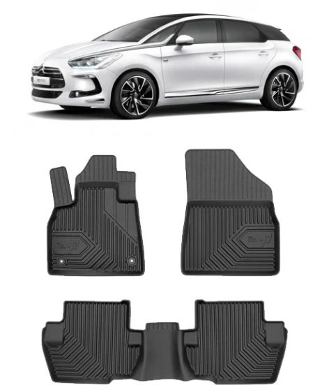 Citroen DS5 Hybrid Din 03.2011 - 12.2018, Hatchback , Set Covorase Auto Tip Tavita Premium 3D, din cauciuc