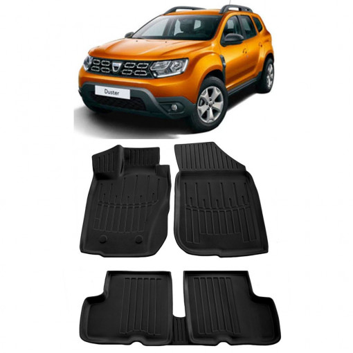 Dacia Duster 4Wd (2010-2015) Set covorase auto cauciuc G.Modern Line 3D