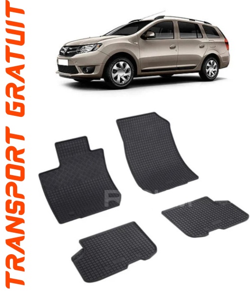 Dacia Logan II, Combi, fabricat din 09.2013 - 12.2020, 5 Locuri, set covorase auto dedicate, din cauciuc 100% Premium