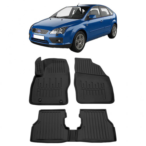 Ford Focus II (C307) (2004-2011) Set covorase auto cauciuc G.Modern Line 3D