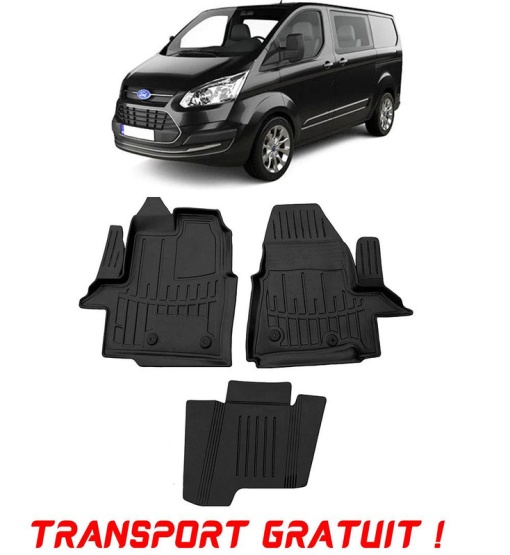 Ford Transit Custom (2012-) Set covorase auto cauciuc G.Modern Line 3D transport gratuit