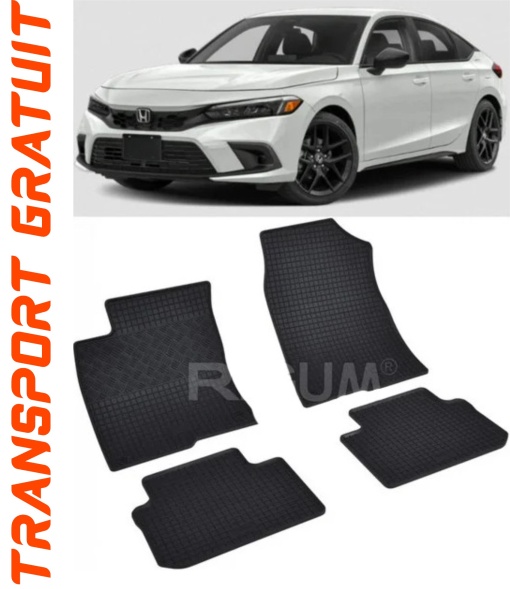 Honda CIVIc Xi fabricat din 11.2022 - Prezent, Hatchback, set covorase auto dedicate, din cauciuc 100% Premium