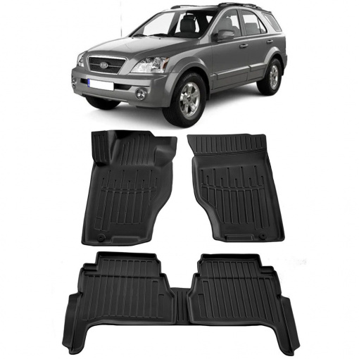 Kia Sorento I (Bl) (2002-2009) Set covorase auto cauciuc G.Modern Line 3D
