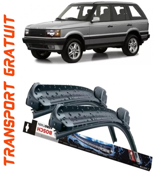 Land Rover Range Rover 2 II Set 2 stergatoare parbriz pentru parbriz compatibile cu Land Rover Range Rover 2 II fabricat in perioada 1994 - 2002, breloc Hella (55 cm / 55 cm)