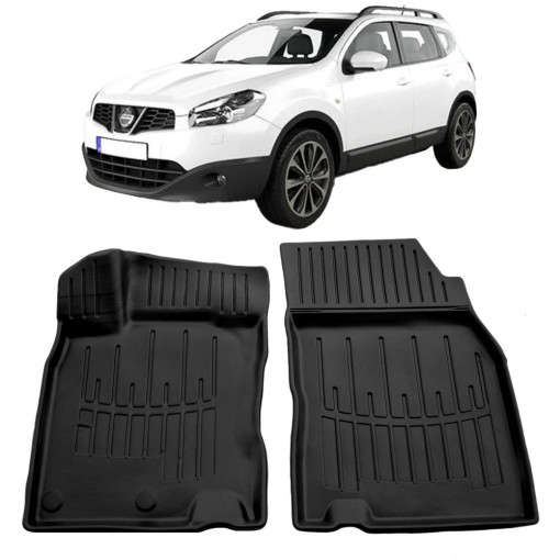 Nissan Qashqai (2014-2021) (Fata) Set covorase auto cauciuc G.Modern Line 3D