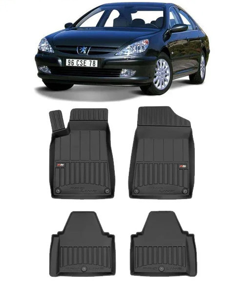 Peugeot 607, Sedan, Din 1999 - 2010 , Set Covorase Auto Tip Tavita Premium 3D, din cauciuc