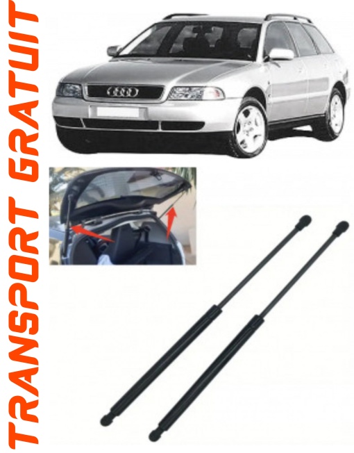 Set 2 amortizoare portbagaj Magnum Technology pentru Audi A4 B5 Avant (8D5), caroserie Combi, an fabricatie 1996 - 2001 Magnum