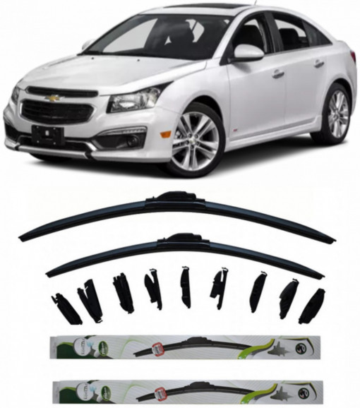Set 2 stergatoare Kontakt Multi Adapter 60 cm/45 cm compatibile cu Chevrolet Cruze Hatchback (J305) din 2011-2015 (60 cm/45 cm)