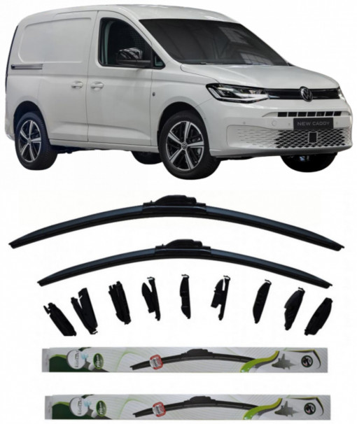 Set 2 stergatoare Kontakt Multi Adapter 71 cm/40 cm compatibile cu Volkswagen Caddy California V Camper (Sbb, Sbj) din 2020 (71 cm/40 cm)
