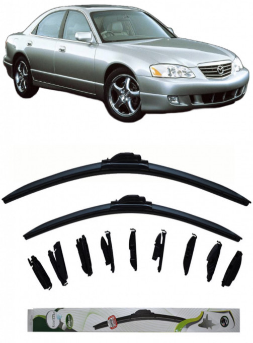 Set 2 stergatoare Multi Adapter 60/48 cm compatibile cu Mazda Xedos 9(1993 - 2002) (53 cm/50 cm)